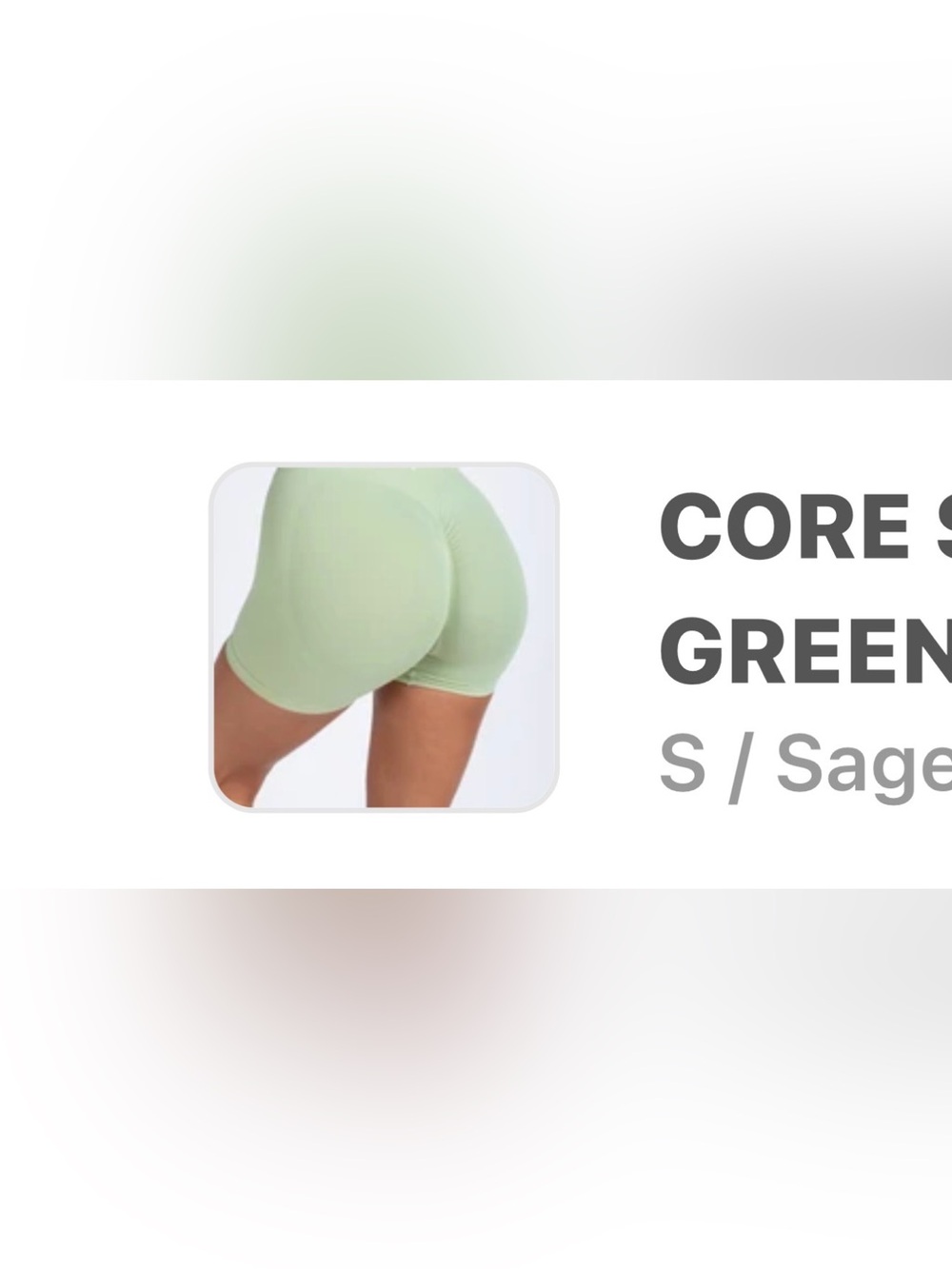 Core Scrunch High-Rise Sage Bike Shorts